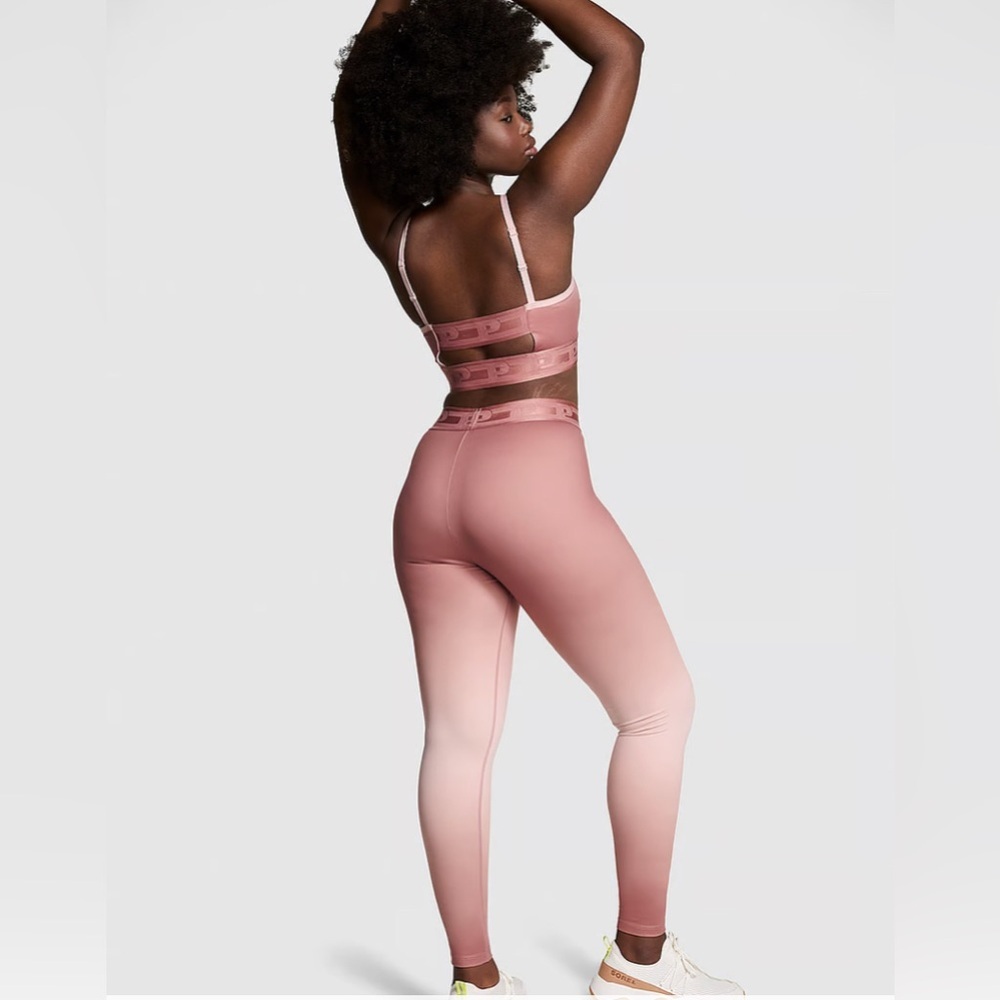 NWT PINK Victoria’s Secret XXL rose ombré leggings - Picture 3 of 10